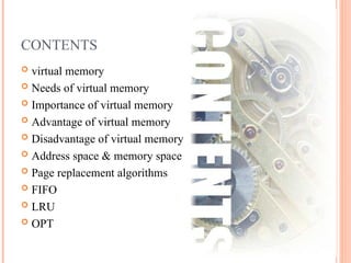 Comprehensive Overview of Virtual Memory and Page Replacement ...