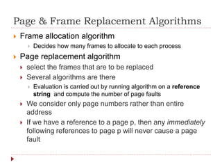Virtual memory management in Operating System | PPTX