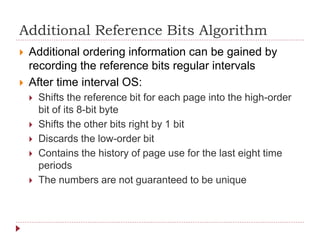 Reference Bit Virtual memory management in Operating System | PPTX