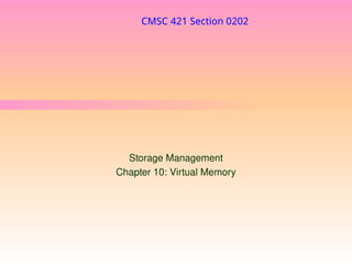 virtual memory concepts in operating systems | PPT