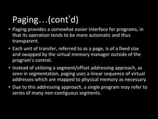Virtual memory | PDF