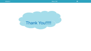 6/29/2017 Mtech CSE 28
Thank You!!!!!
 