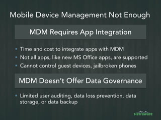 Virtual Mobile
Infrastructure
The Roadmap for Healthcare
Security Requires…
 