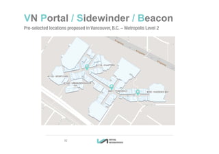 VN Portal / Sidewinder / Beacon
Pre-selected locations proposed in Vancouver, B.C. – Metropolis Level 2
3232
 