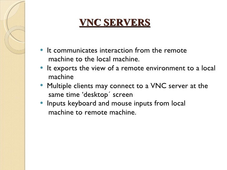 Virtual Network Computing Virtual Network Computing