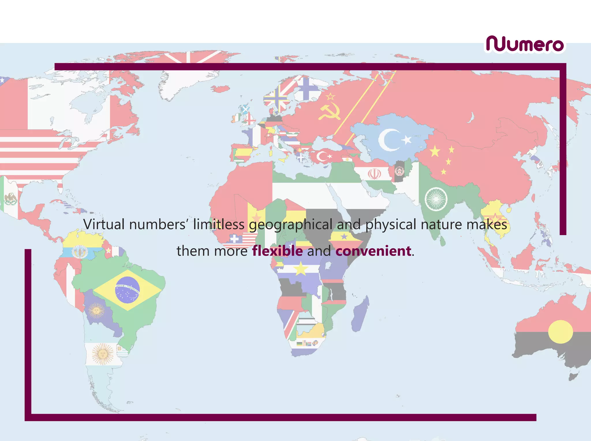 Virtual numbers’ limitless geographical and physical nature makes
them more flexible and convenient.
 