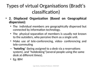 Virtual organizations types of virtual organization | PPT