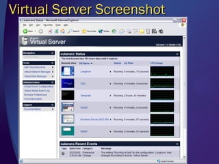 Virtual Server Screenshot
 