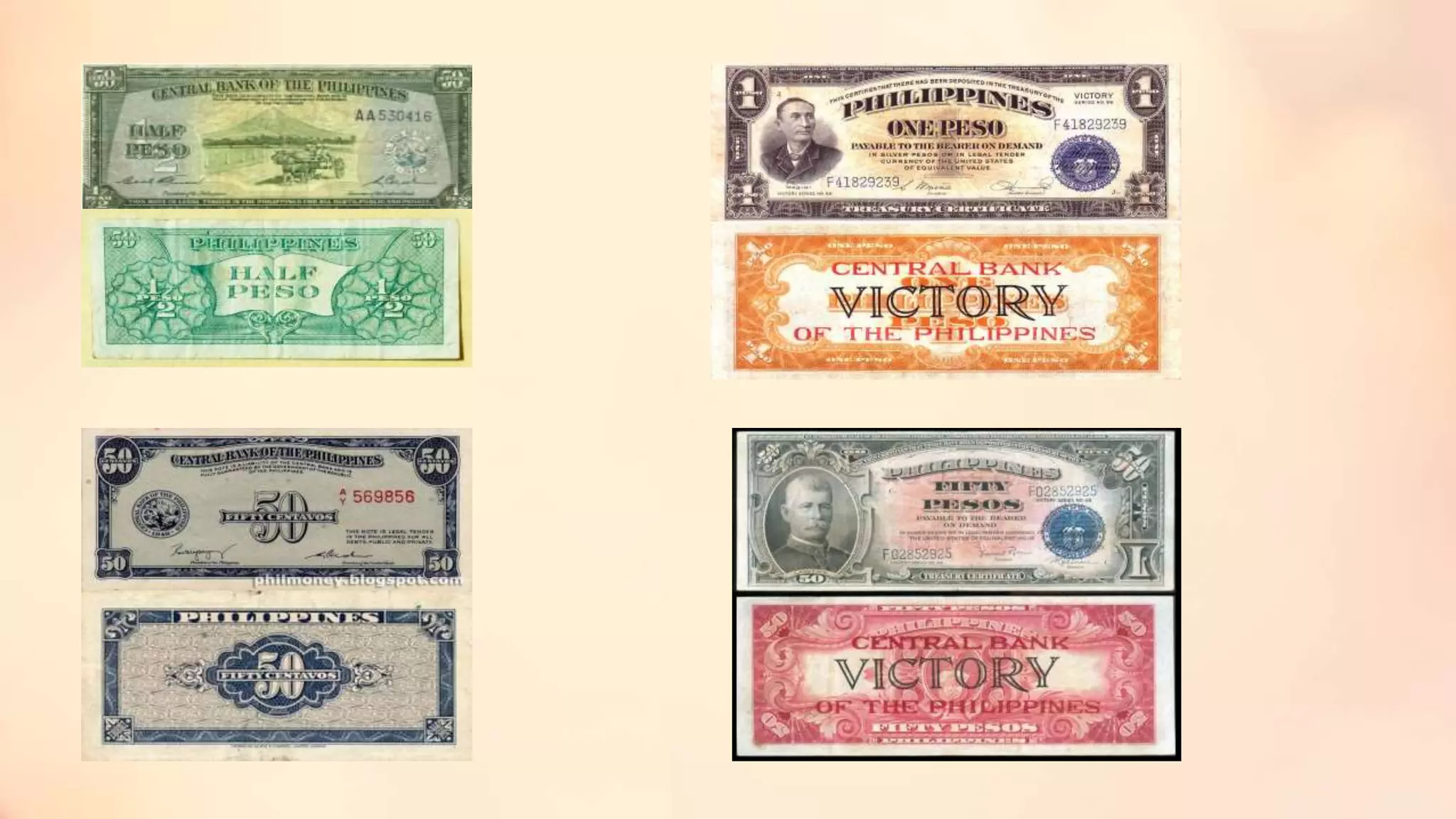 Timeline Photos of Philippine Currency Coins and Banknotes | PPTX