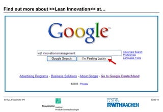 Lean Innovation