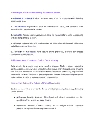 Virtual Proctoring: Innovations in Online Exam Monitoring | PDF