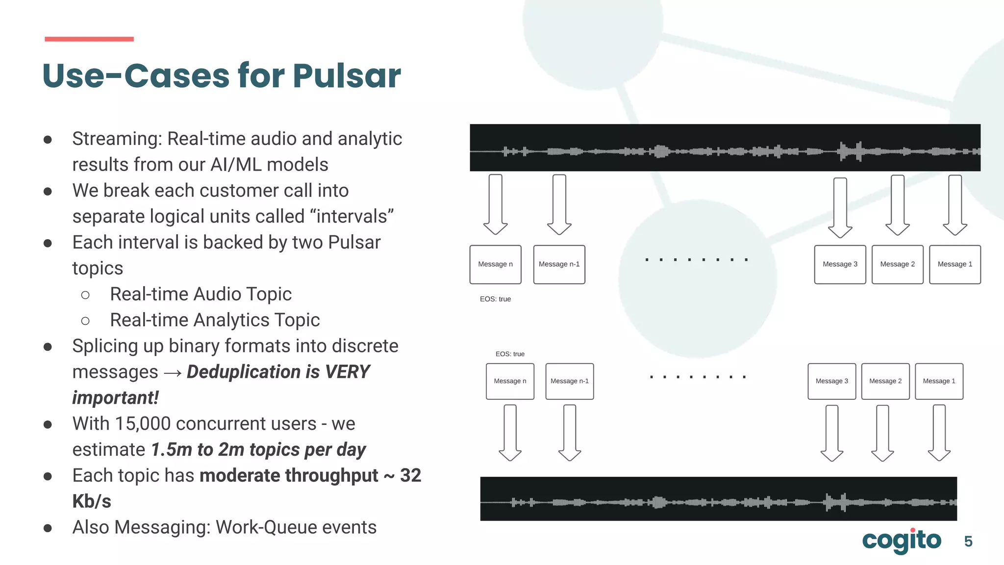 Pulsar Message Queue Streaming millions of Contact Center interactions in (near) real-time ...