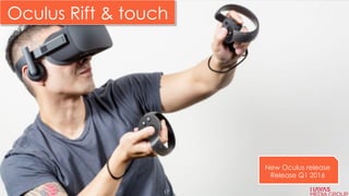 Oculus Rift & touch
New Oculus release
Release Q1 2016
17
 