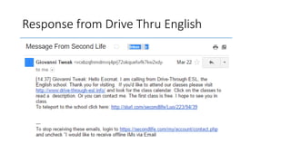 Response from Drive Thru English
 