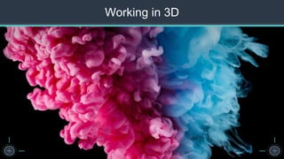 Working in 3D
 