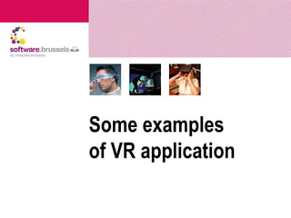 Market Overview - Main Markets (other report)
January, 2016
Main markets
(AR/VR)
 Videogames
 Healthcare
 Engineering
 Live events
 Video entertainment
 Real Estate
http://www.bloomberg.com/news/articles/2016-01-13/goldman-sachs-has-four-charts-showing-the-huge-potential-in-virtual-and-augmented-reality
AR/VR : A future $80 billion market, said Goldman Sachs
 