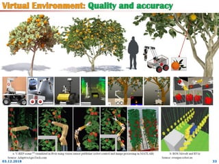Digital Agriculture, Virtual reality, Agricultural Robotics | PDF