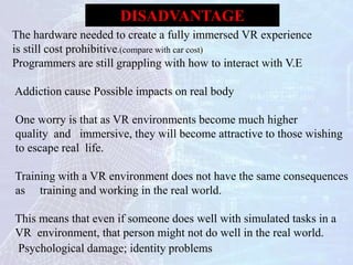 Vr Down Side Problem TREND TECHNOLOGY,general seminar ,DEGREE SEMINAR TOPICS,PG SEMINAR ...