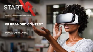 HOW WE CAN HELP YOU…
SYDNEY / LONDON / SAN FRANCISCO
VR BRANDED CONTENT
 