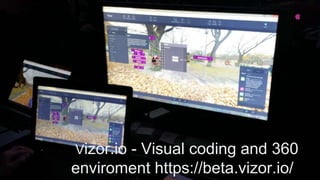 VVizor.io - Visual coding and 360
enviroment https://beta.vizor.io/
 