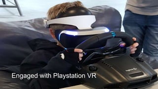 Engaged with Playstation VR
 
