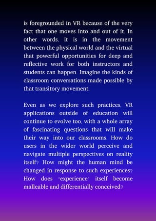 Virtual Reality in Students Education | PDF