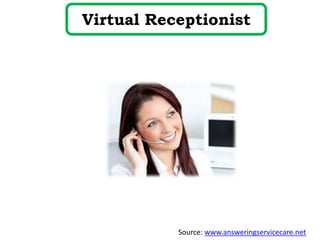 Virtual Receptionist
Source: www.answeringservicecare.net
 