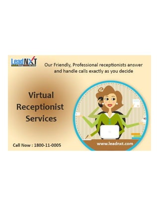 Virtual receptionist services