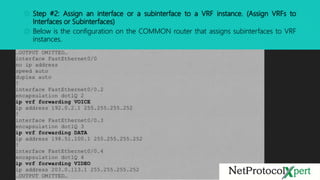 Virtual Routing and Forwarding, (VRF-lite) | PPTX