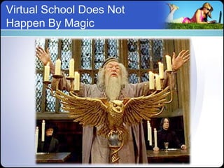 Virtual School Does Not
Happen By Magic
 