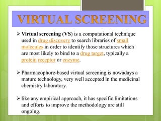 Pharmacophore Mapping and Virtual Screening (Computer aided Drug design ...
