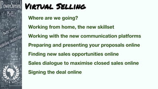 Virtual Selling
 