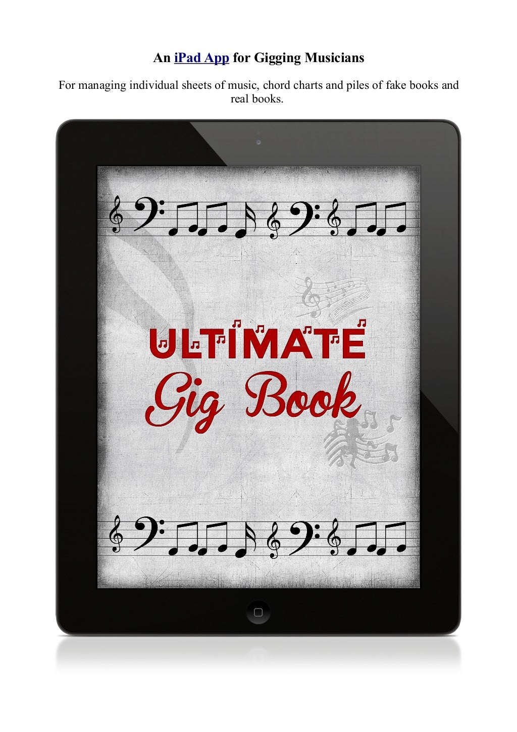 Virtual Sheet Music Manager iPad App