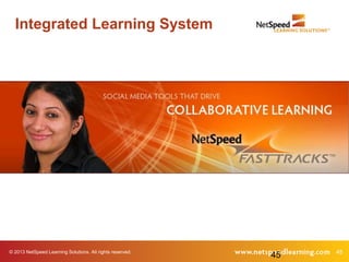 © 2013 NetSpeed Learning Solutions. All rights reserved. 45
45
Integrated Learning System
 