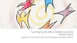 What if?
Leveling Up for More Wildly Successful
Virtual Teams
A game in 3-ish levels with Ewen LeBorgne and Nancy White
 
