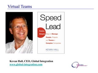 Virtual Teams




 Kevan Hall, CEO, Global Integration
 www.global-integration.com
 