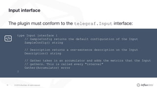 Write your own telegraf plugin | PDF
