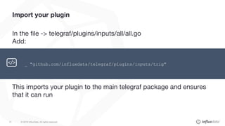 Write your own telegraf plugin | PDF