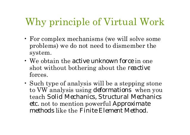 principle of virtual work structural analysis examples principle of virtual work structural analysis examples