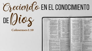 Colosenses1:10
 