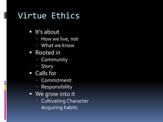 Introduction to Virtue Ethics | PDF
