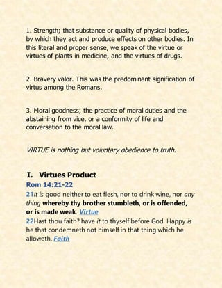 Virtue Every Christians Calling | DOCX