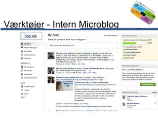 Værktøjer - Intern Microblog

 