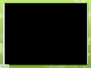 June 17, 2015 © Dana Ruggiero & Katrin Becker 2Plan B
 