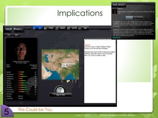 Implications
This Could be You
June 17, 2015 © Dana Ruggiero & Katrin Becker 31
 