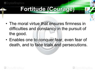 Example Of Fortitude Virtue