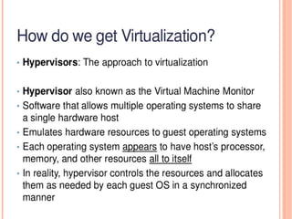 Unit 1 Virtualization & Types of Virtualization | PPTX