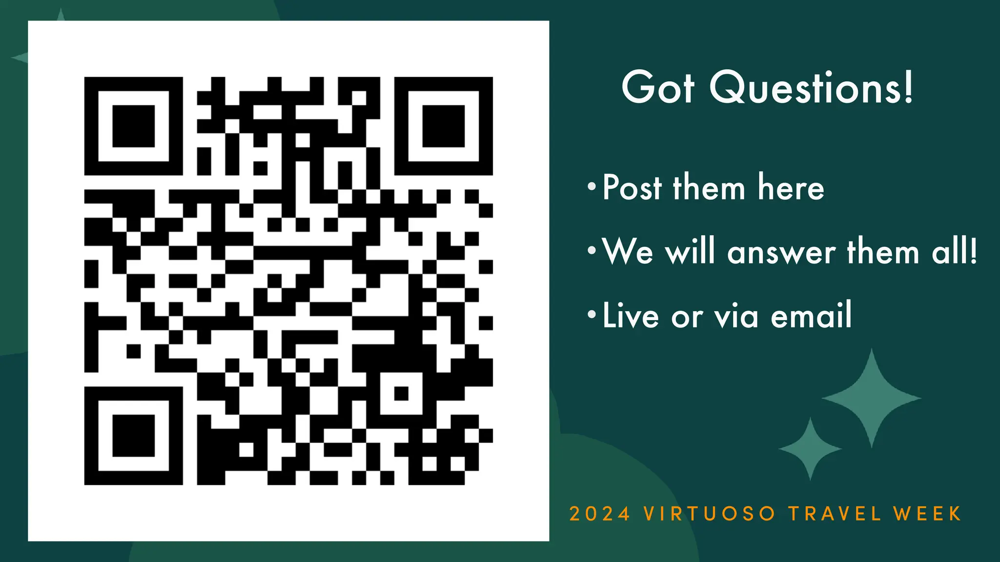 Got Questions!
•Post them here
•We will answer them all!
•Live or via email
 