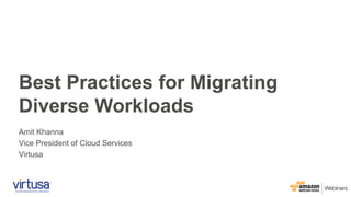 Recap: Cloud Adoption Phases
Applying best practices across the complete journey
CLOUD MIGRATION BEST PRACTICES
Phase 1 Ph...