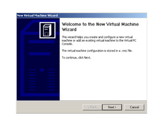 Step by step Virtual PC installation